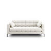SOFA Mamaia aus strukturiertem Stoff leichtes beige 2 Sitzplätze - Creme, Textil (92/75/152cm) - Micadoni