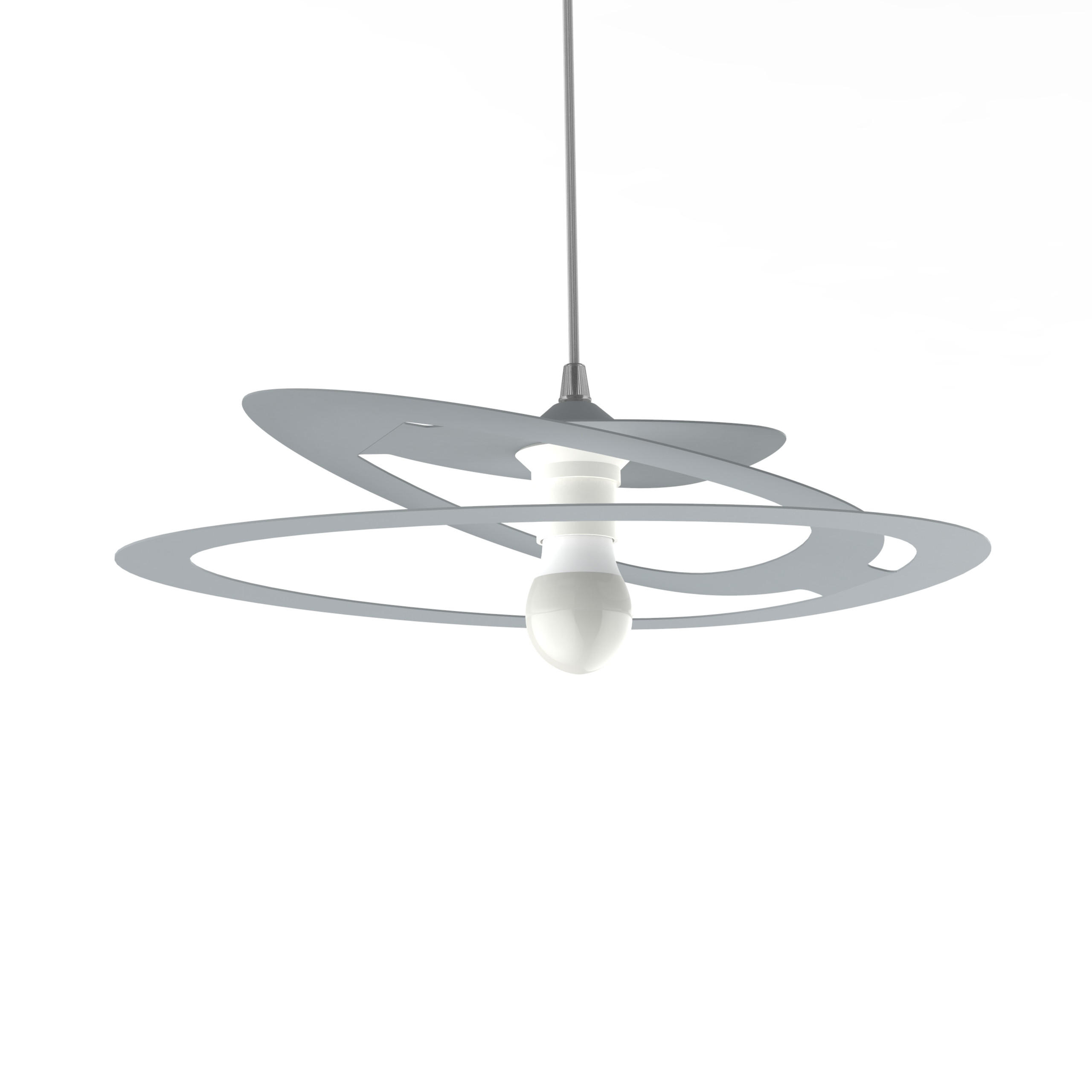 HÄNGELEUCHTE - Grau, Metall (34/40/7.5cm) - Lumicom