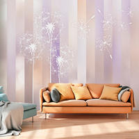 VLIESTAPETE Lila 250/175 cm - Lila/Grau, Textil (250/1cm) - KUNSTLOFT