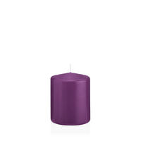 STUMPENKERZEN Brombeere Ø 78 x 100 mm, 8 Stück - Brombeere, Paraffin (8/10cm) - Wiedemann Kerzen