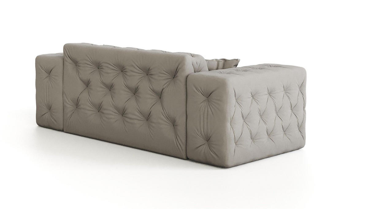SOFA 2-sitzer Chantal - Pink, Holzwerkstoff/Textil (186/78/96cm) - Fun Möbel