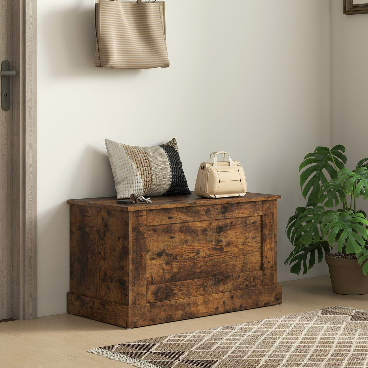KISSENBOX DE-12530 80/40/45 cm Braun - Braun, Holzwerkstoff (40/45/80cm) - ComfortXL