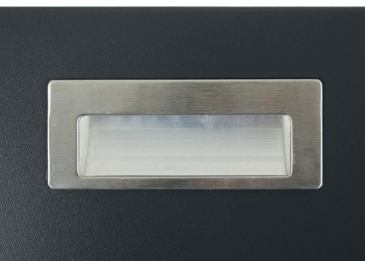 XL-MÄHROBOTER-GARAGE MIT DECKEL Eiche hell, anthrazit - Anthrazit/Eiche Artisan, Kunststoff (70/43/90cm) - MCW