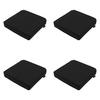 SITZKISSEN Canvas 40/40 cm 4er-Set - Schwarz, Textil (40/7/40cm) - Madison