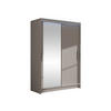 KLEIDERSCHRANK Miami VI, mit RGB LED Beleuchtung - Kaschmir/Silberfarben, Holzwerkstoff/Kunststoff (120/200/58cm) - MIRJAN24