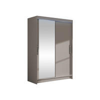 KLEIDERSCHRANK Miami VI, mit RGB LED Beleuchtung - Kaschmir/Silberfarben, Holzwerkstoff/Kunststoff (120/200/58cm) - MIRJAN24