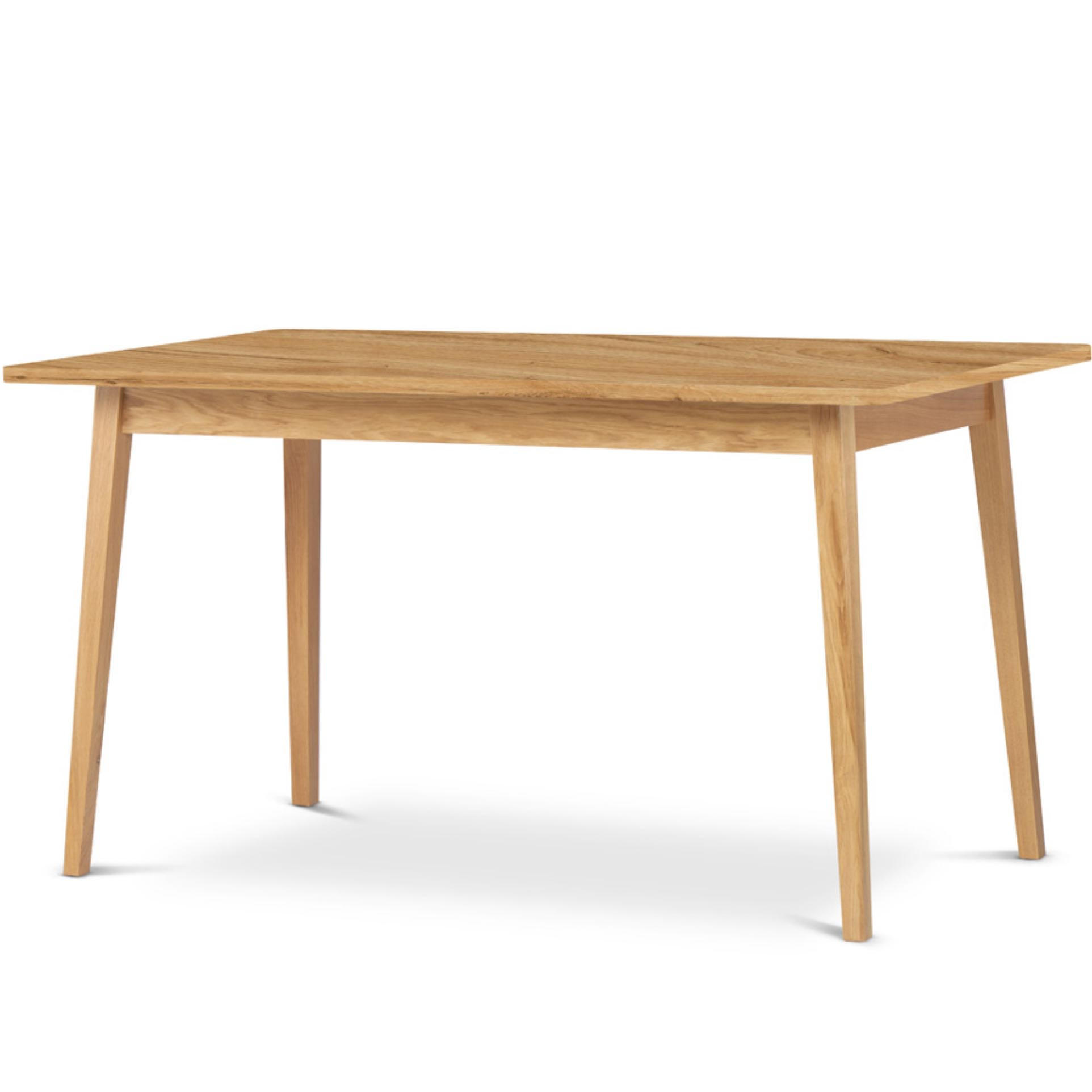 AUSZIEHBARER-ESSTISCH FRISK Skandinavischer Stil, beige - Eichefarben/Beige, Eichenholz/Holzwerkstoff (90/160/75cm) - KONSIMO®