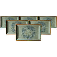 SERVIERPLATTEN Verde grün 34 x 23 cm 6er Set - Grün, Keramik (23/2.5/34cm) - Ritzenhoff Breker
