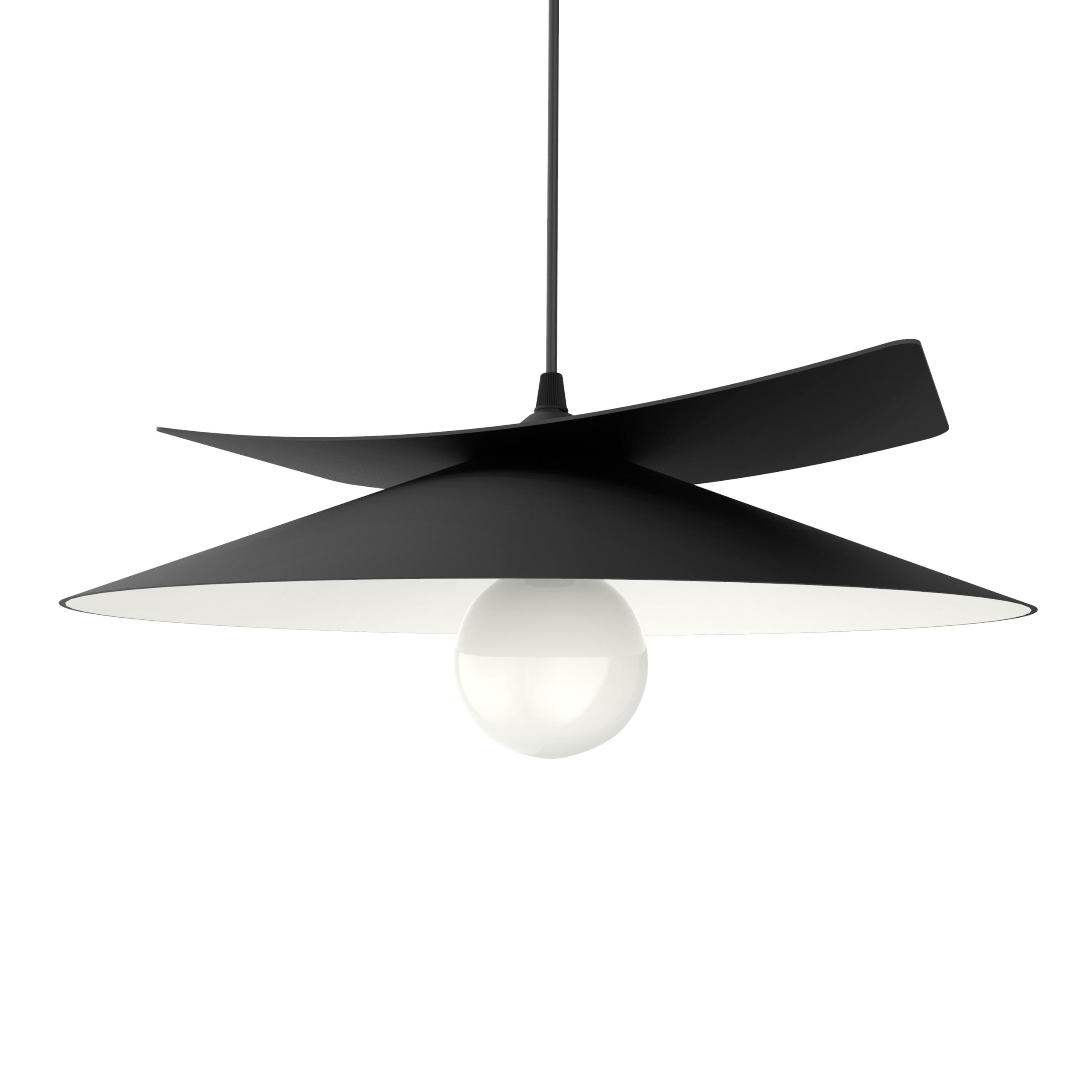 Lumicom Hängeleuchte Schwarz 34x9x40 cm