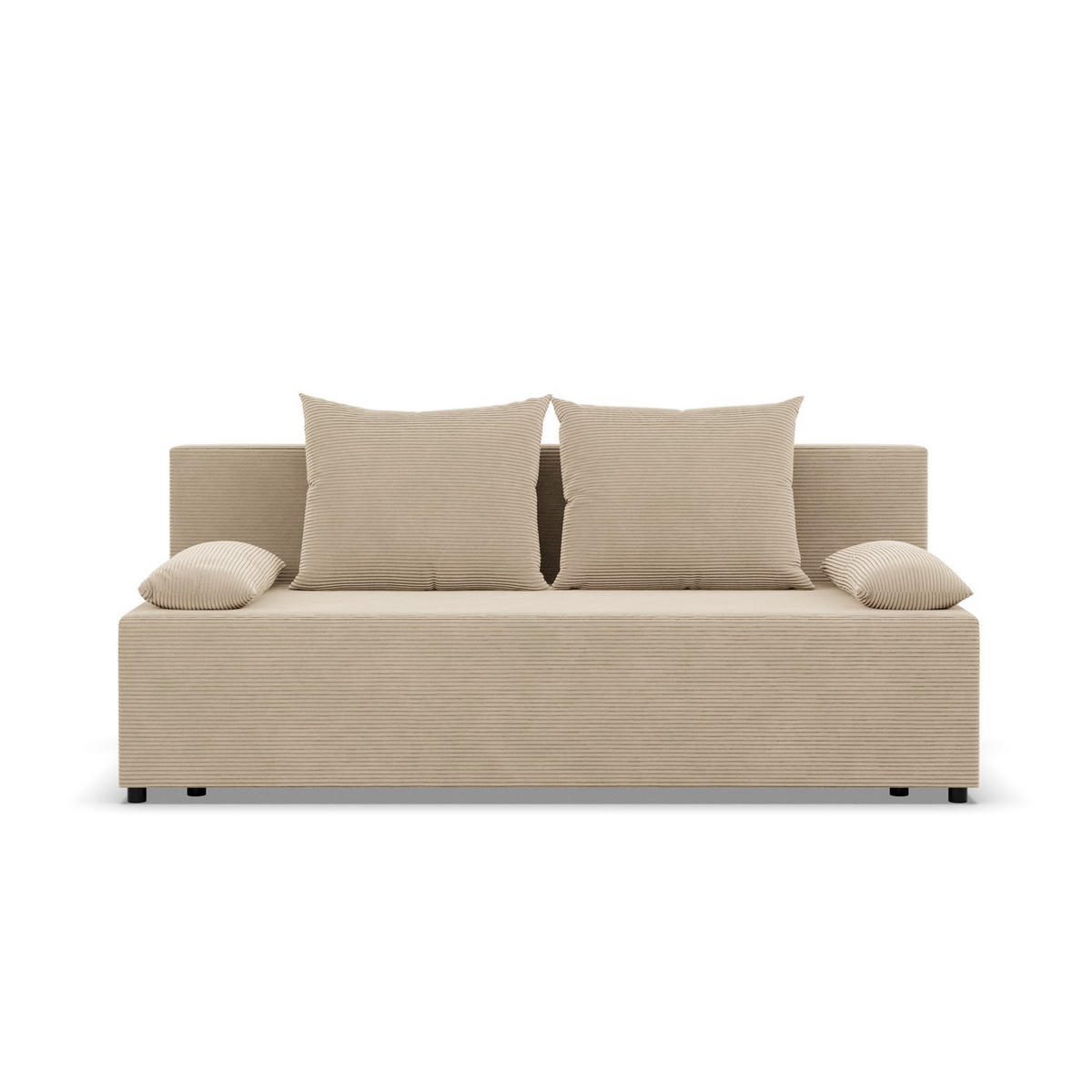 SOFA 3-SITZER MIT SCHLAFFUNKTION FERMO Beige - Beige, Textil (92/95/191cm) - Mebligo