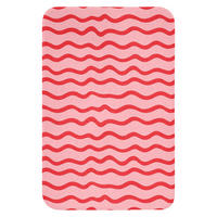 PREDLOŽKA PRED WC Hravé - vzor - červená 40x60 cm - ružová, textil/plast (40/1cm) - OnlyWow