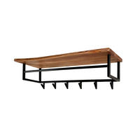 GARDEROBE NEREA Schwarz Akazie - Schwarz, Metall (100/27/33cm) - KAWOLA