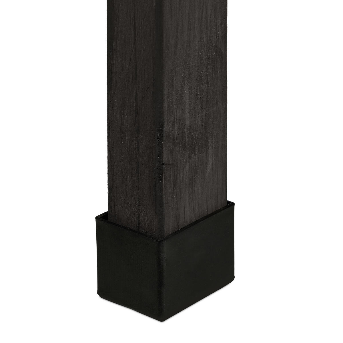 HOCHBEET - Schwarz, Holz/Kunststoff (74/80/38cm) - Relaxdays