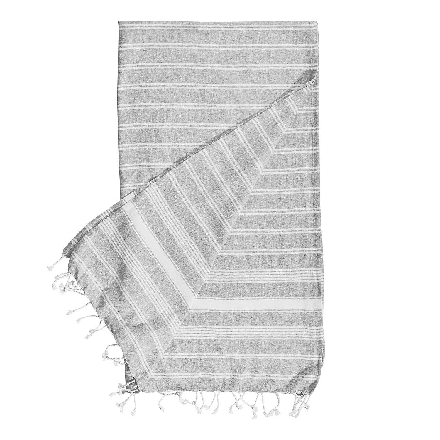 HAMAMTUCH (5er Set) Surfside - Hellgrau, Textil (90/170cm) - Butlers