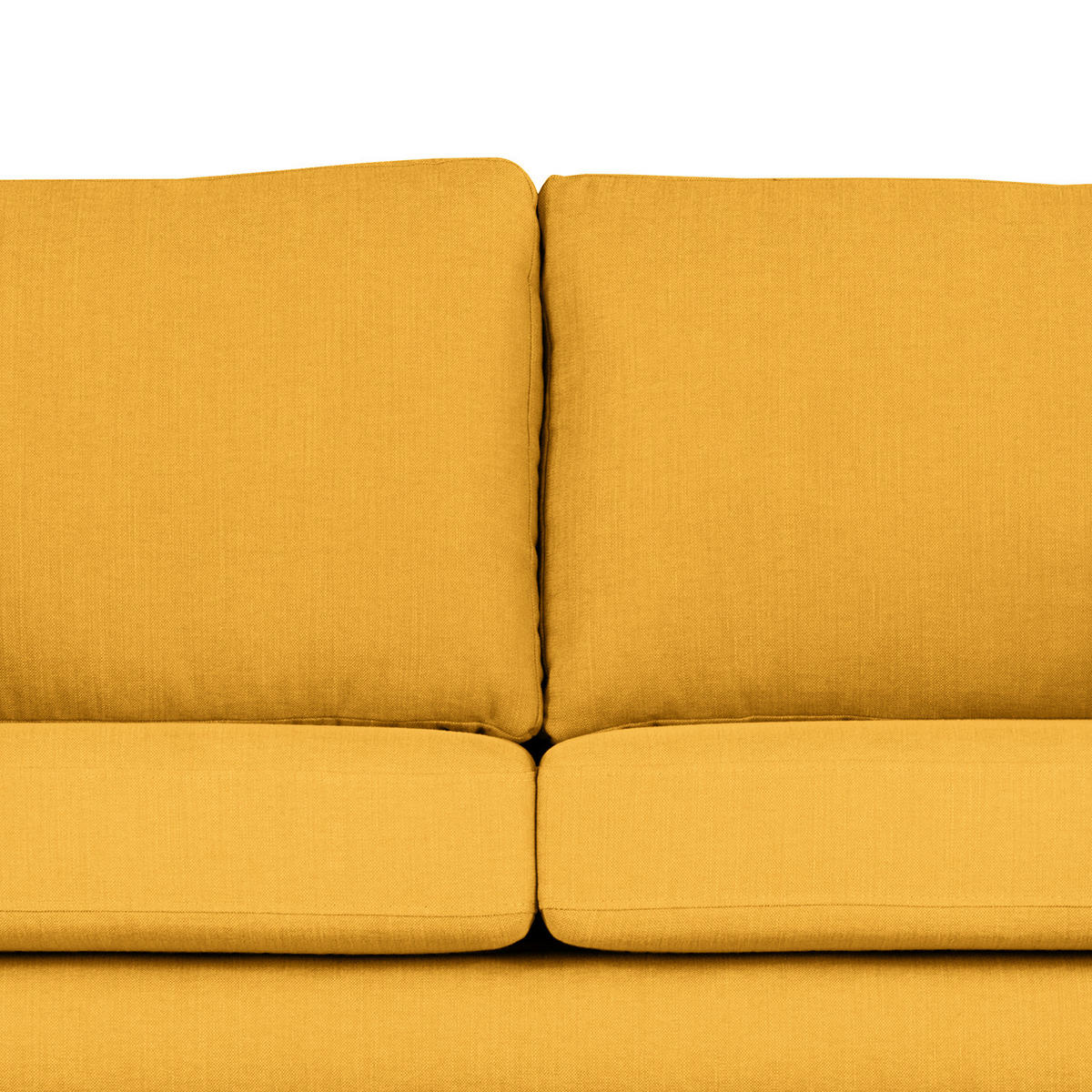 ECKSOFA mit Longchair - Gelb/Buchefarben, Buchenholz/Textil (281/153cm) - home24