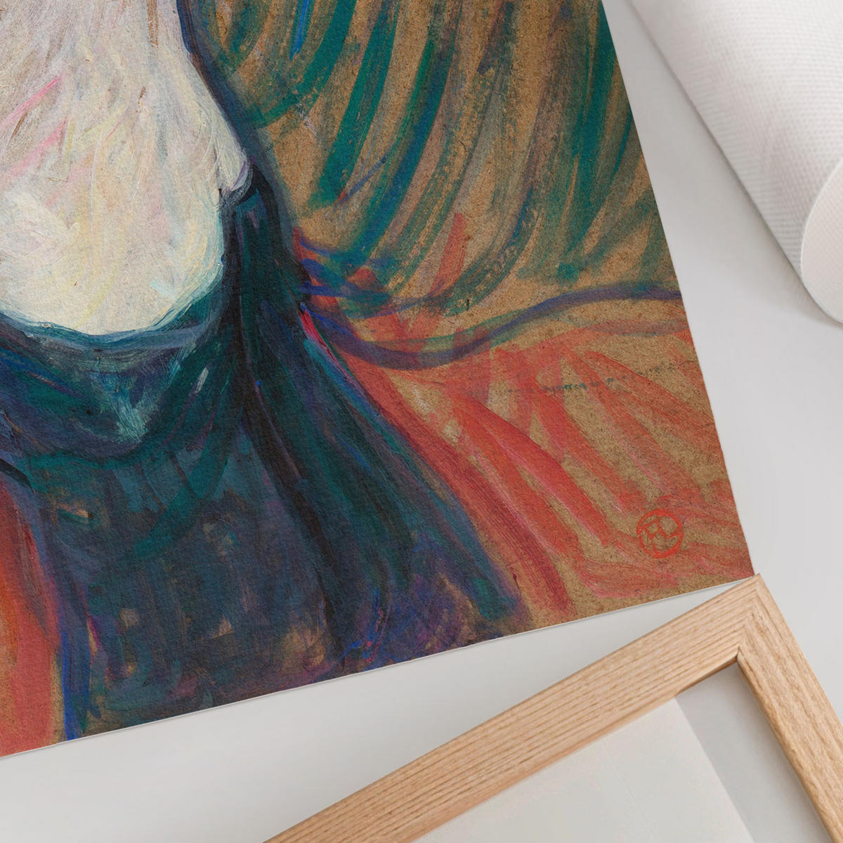 POSTER - 59x84 cm - Henri de Toulouse-Lautrec - Rue des Moulins - Rot, Textil (59/84/0.1cm) - TULUP
