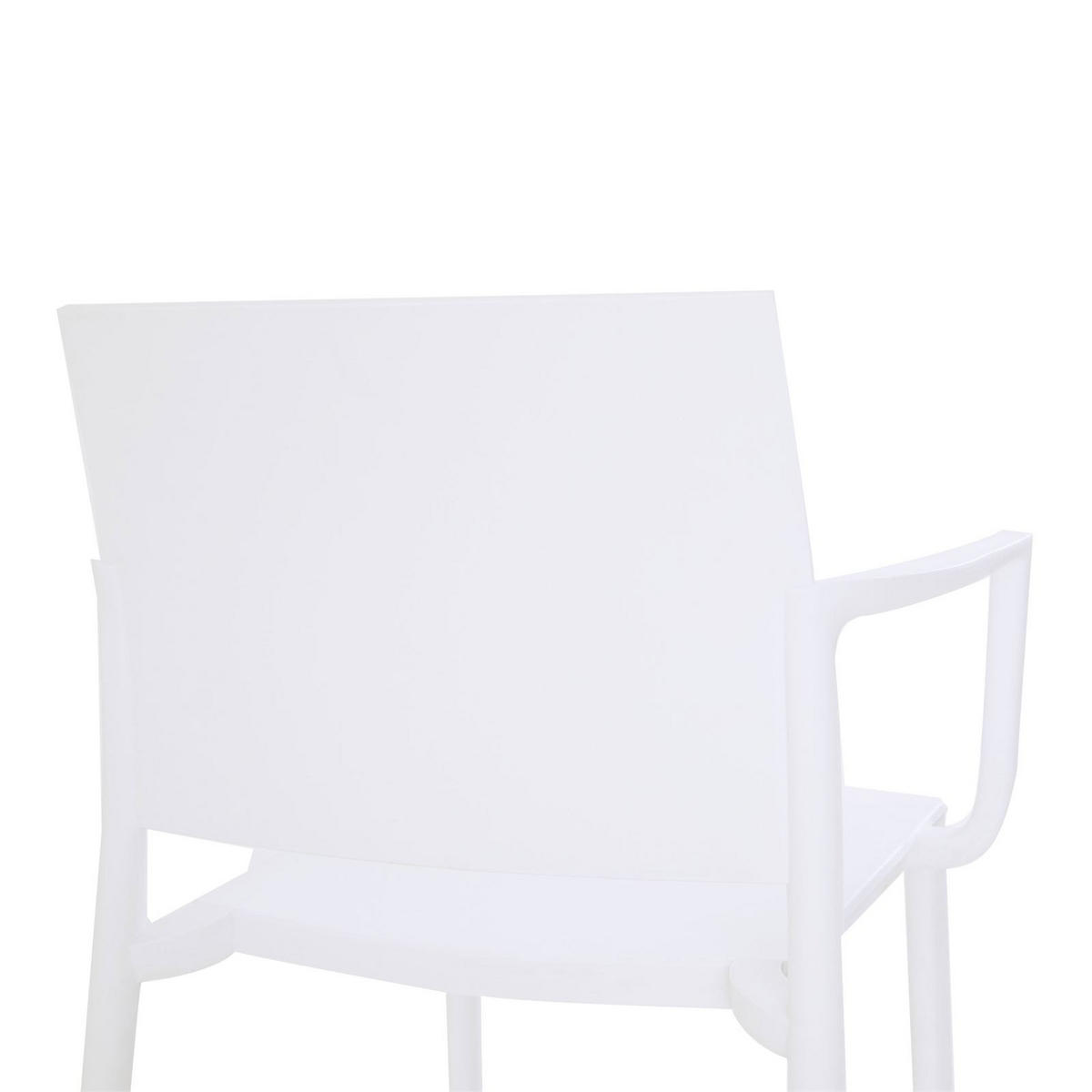 GARTENSTÜHLE TERRA 4ER-SET - Weiß, Textil (55/81/52cm) - IDIMEX