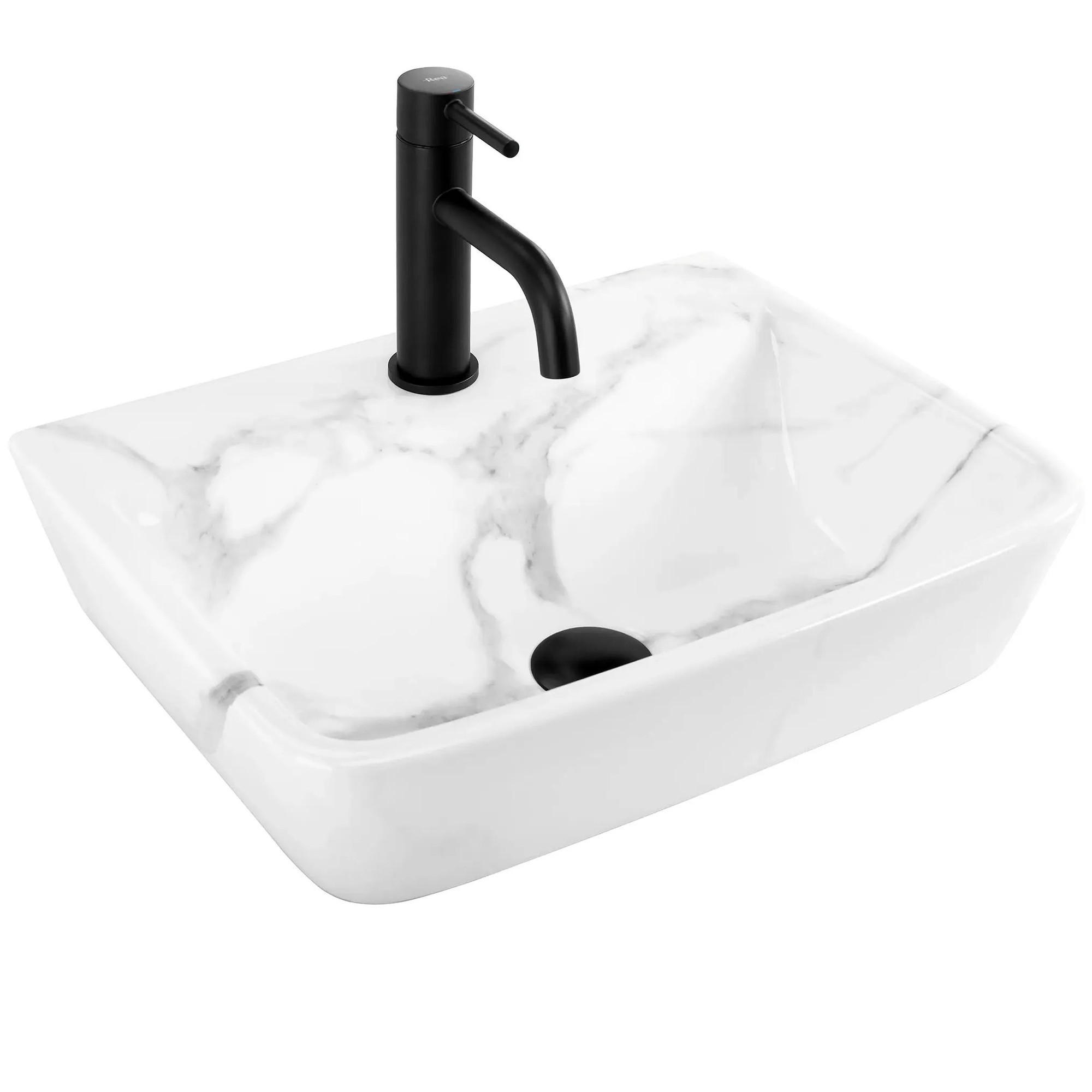 AUFSATZWASCHBECKEN Rea Altea Cloudy - Grau, Keramik (36/12/45.5cm) - REA