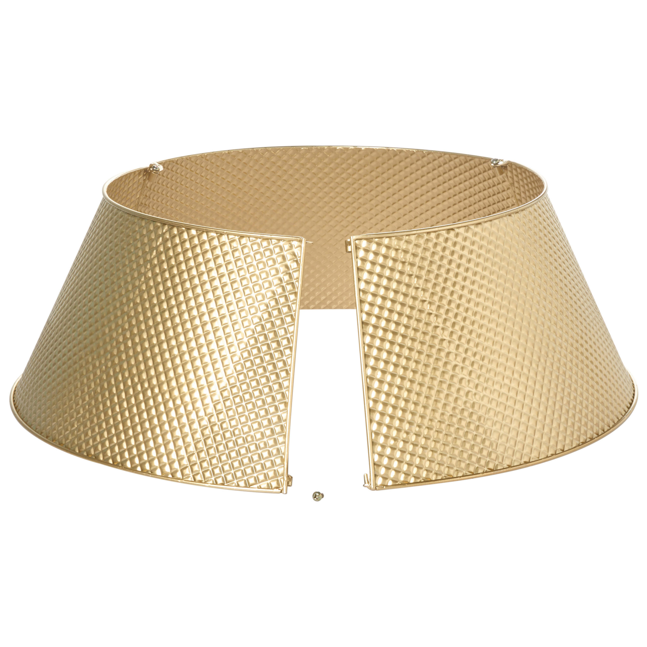 WEIHNACHTSBAUMKRAGEN 25 cm Gold Lapua - Goldfarben, Metall (25cm) - Beliani
