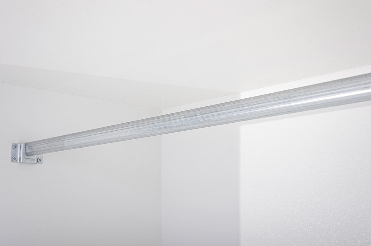 SCHIEBETÜRENSCHRANK - Beni 05 Classic (Schwarz + Sonoma) - Schwarz/Sonoma Eiche, Holzwerkstoff/Metall (150/200/61cm) - Möblo