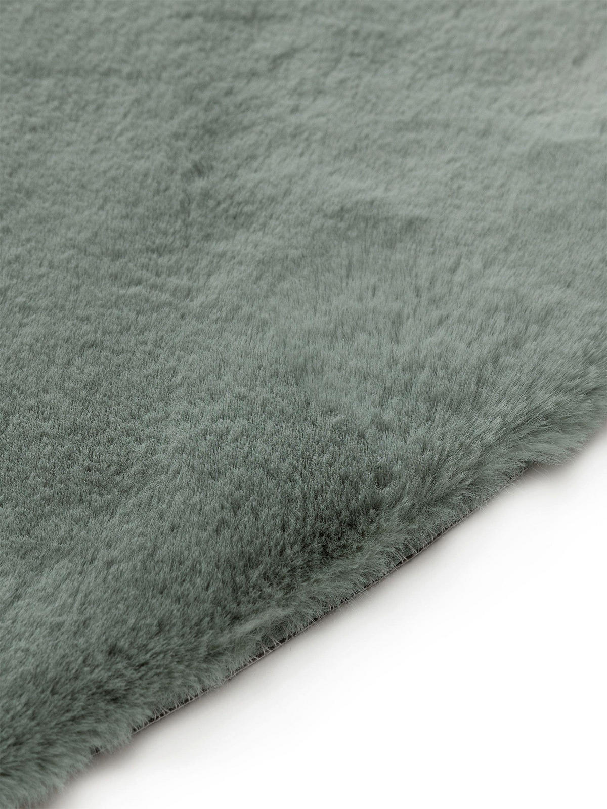 KUNSTFELL-TEPPICH Dave Mint ø 120 cm rund - Mintgrün, Textil (120/120cm) - benuta Nest