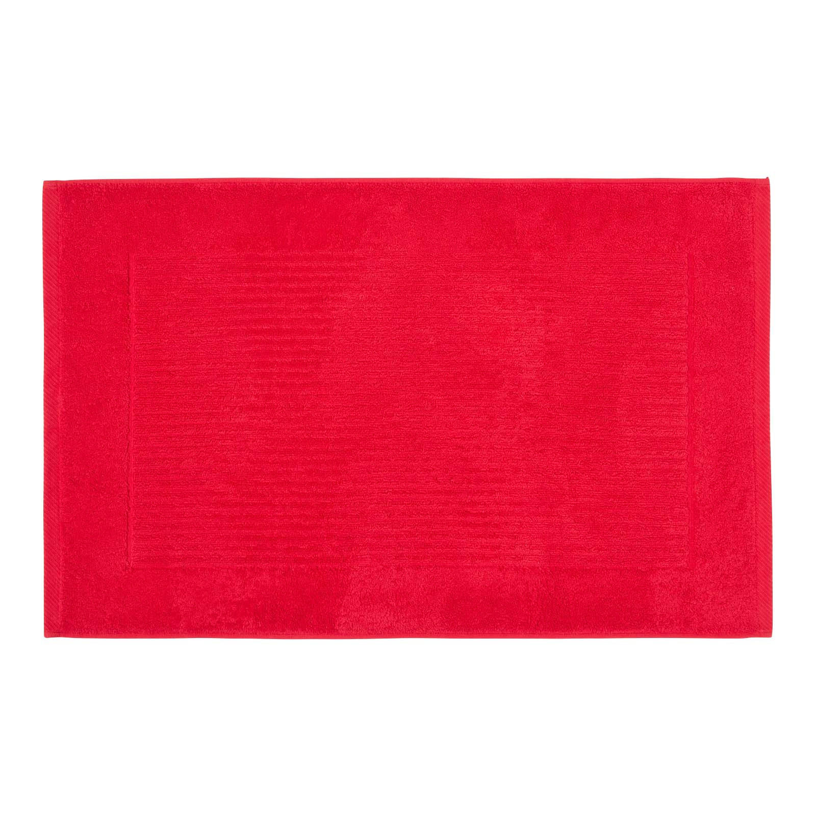 BADEMATTE Imperial 50/80 cm, Baumwolle - Rot, Textil (50/80cm) - Homescapes