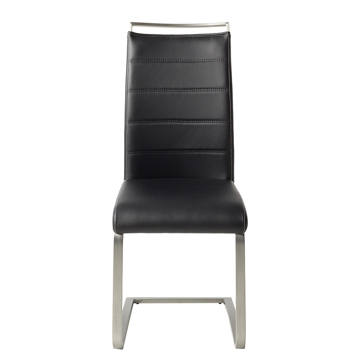 FREISCHWINGER - Silberfarben/Schwarz, Kunststoff/Metall (42/102/56cm) - home24