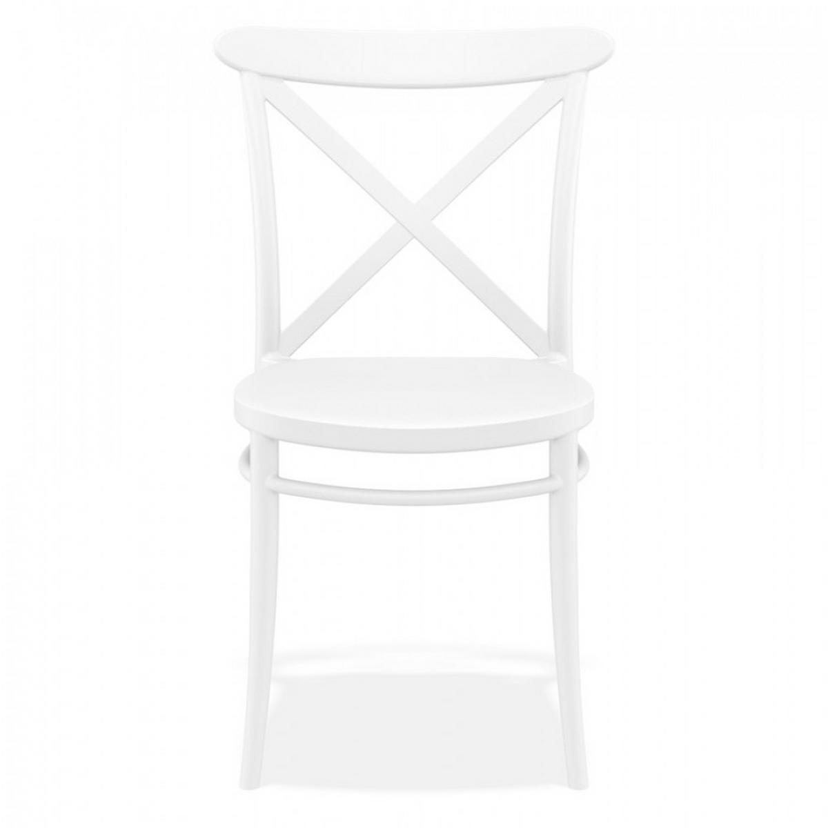 STUHL Weiß 51x87x51cm - Weiß, Kunststoff (51/87/51cm) - AlterEgo