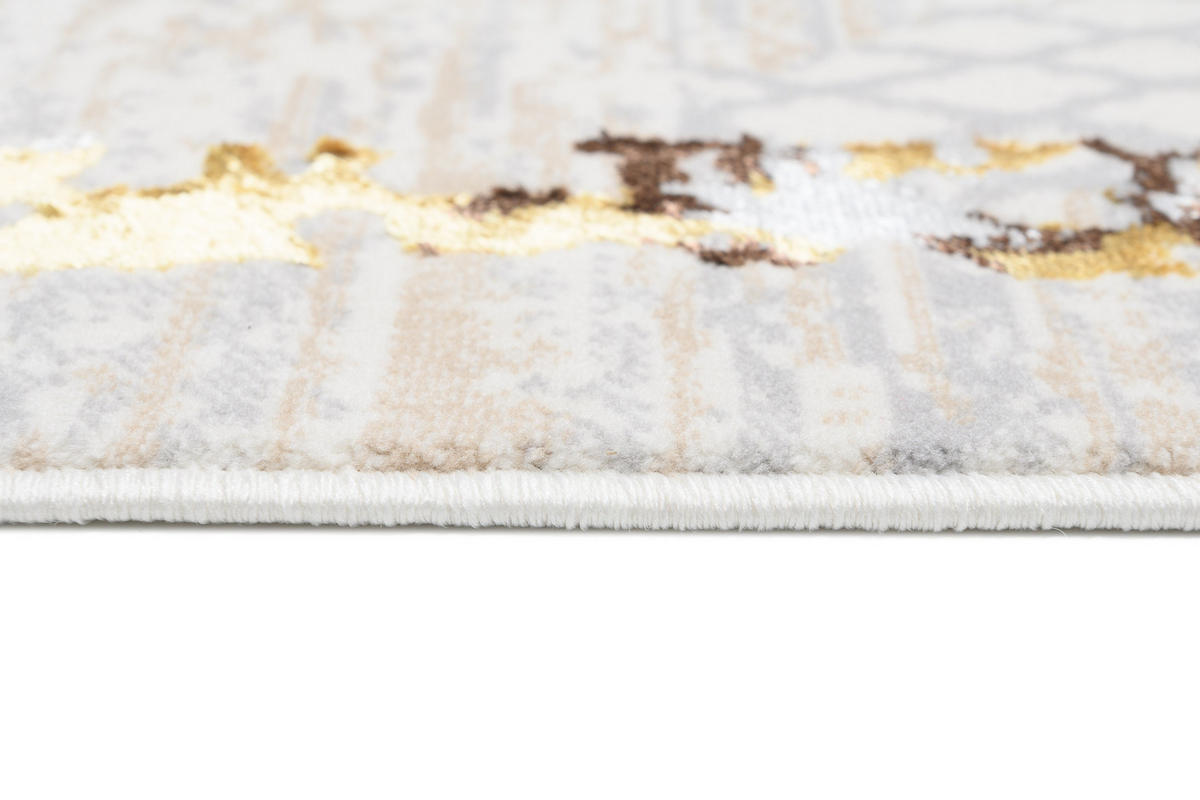 TEPPICH GOLDEN Creme 160/230 cm - Creme, Kunststoff (160/230cm) - Tapiso