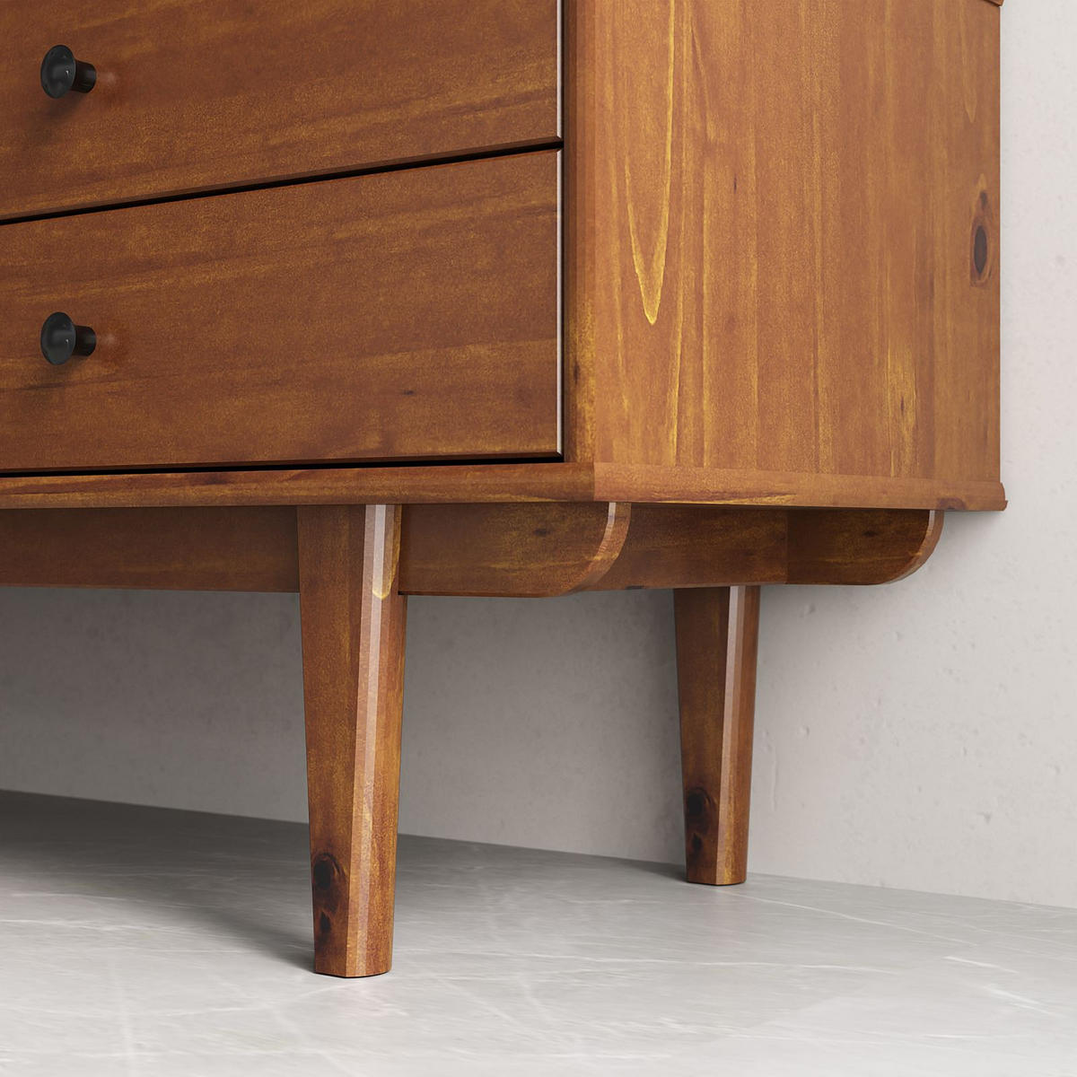 LOWBOARD SIMONA Kastanie - Kastanienfarben, Holz (175/52/41cm) - IDIMEX