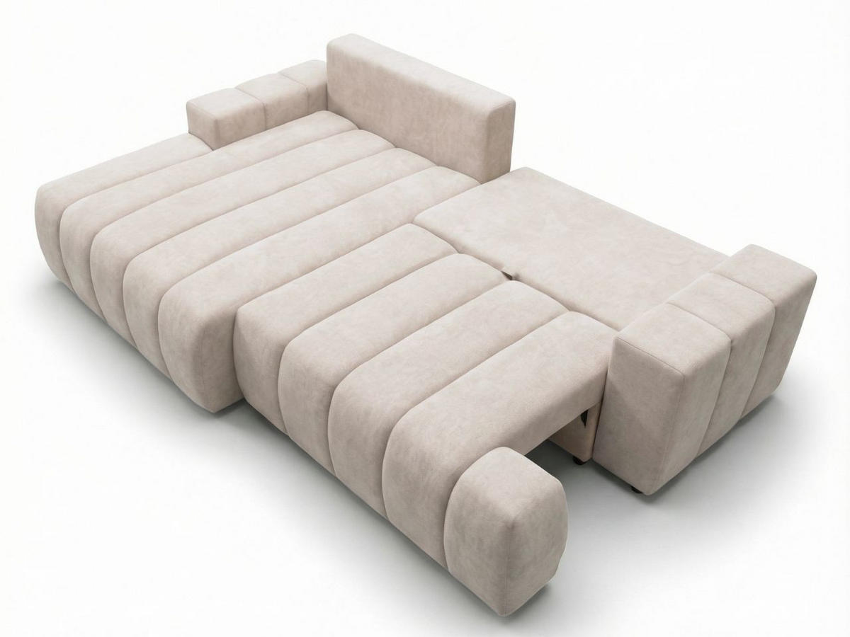 ECKSOFA Caleo Beige Links - Beige, Holz/Textil (270/170cm) - Graingold
