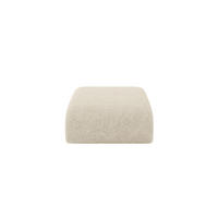 POUF MIRA-PUF 91x89x40 Creme cm Velours Modular Sitzhocker - Creme/Schwarz, Holzwerkstoff/Kunststoff (91/40/89cm) - ALTDECOR
