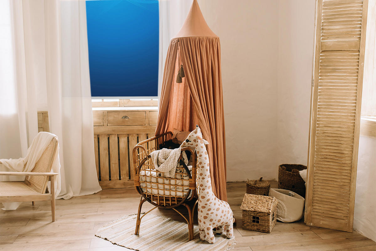 VNÚTORNÁ roleta - okenná roleta - roleta - 100x100 cm - Modrá animácia - modrá, plast (100/100/0.5cm) - TULUP