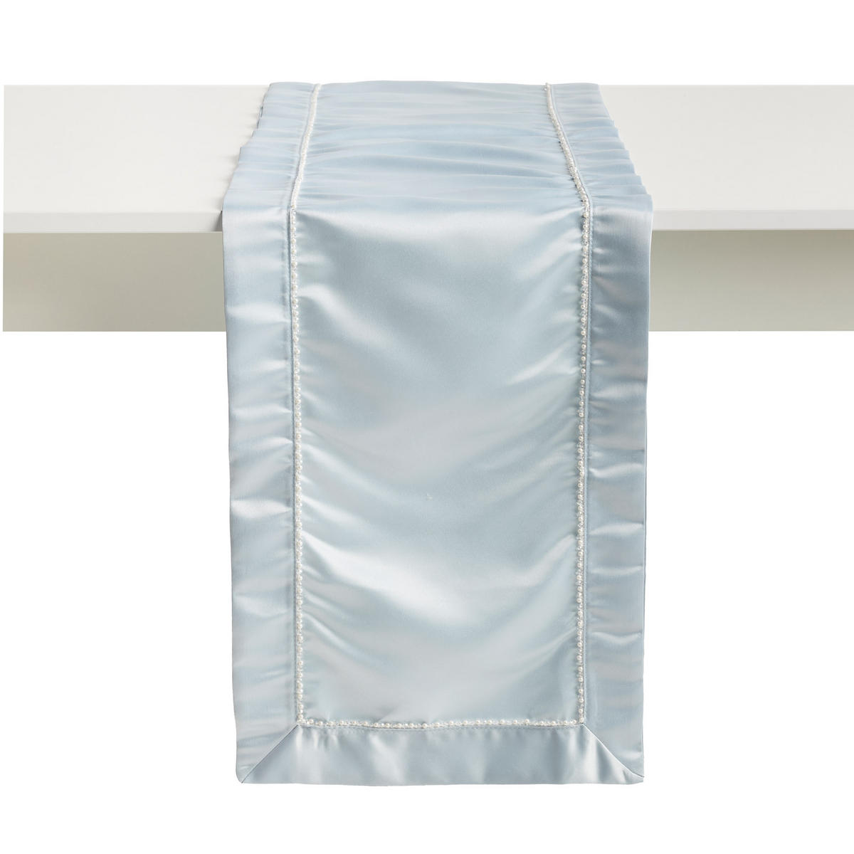 TISCHLÄUFER Alvio - Hellblau, Textil (180/35/1cm) - home&you