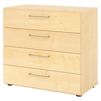 SCHUBLADENSCHRANK - 4 Schübe 42/80/74,8 cm in Ahornfarben - Ahornfarben, Holzwerkstoff (80/74.8/42cm) - bümö