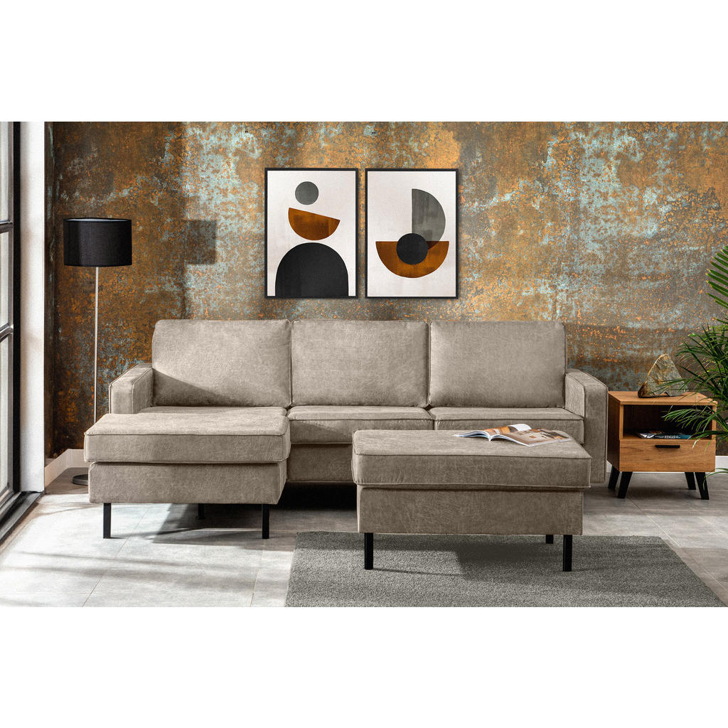 Thumbnail - Konsimo® Ecksofa-Links, Hellgrau, Textil, L-Form,L-Form, 234x160 cm, Hergestellt in Europa, Wohnzimmer, Sofas & Couches,...