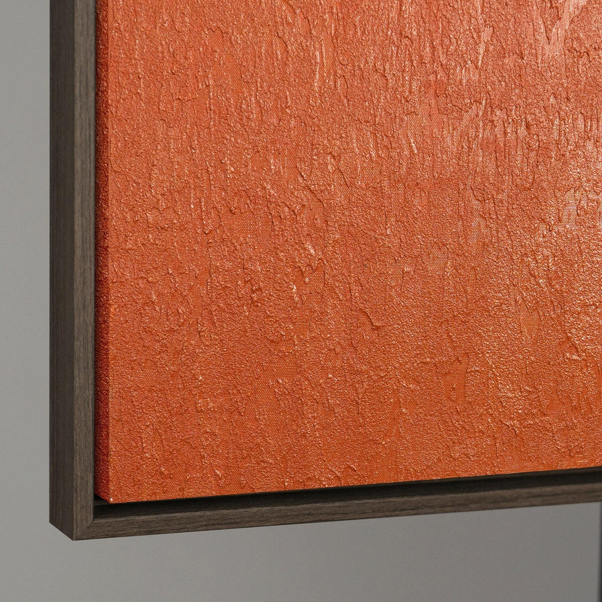 GEMÄLDE Warme Geometrie Schattenfugenrahmen Grau 140x100 cm - Grau, Holz (140/100cm) - YS-art gallery