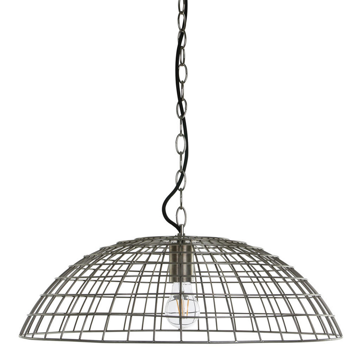 LED HÄNGELEUCHTE Delano Metall Silber - Silberfarben, Metall (40/40/85cm)