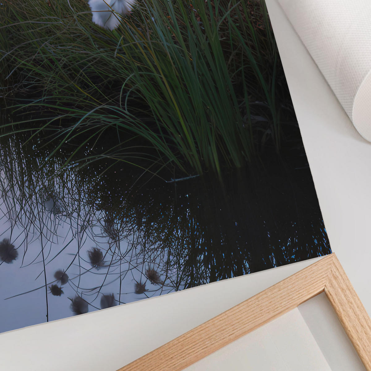 POSTER - 42x59 cm - And - See am Morgen - Grau, Textil (42/59/0.1cm) - TULUP