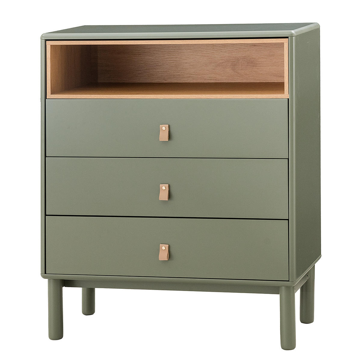 KOMMODE LINDALE - 80 CM - Olivgrün, Holzwerkstoff (80/100/40cm) - home24