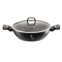 TOPF Schwarz 28/28/7.5 cm BH1850 - Schwarz, Metall (28cm) - Berlinger Haus