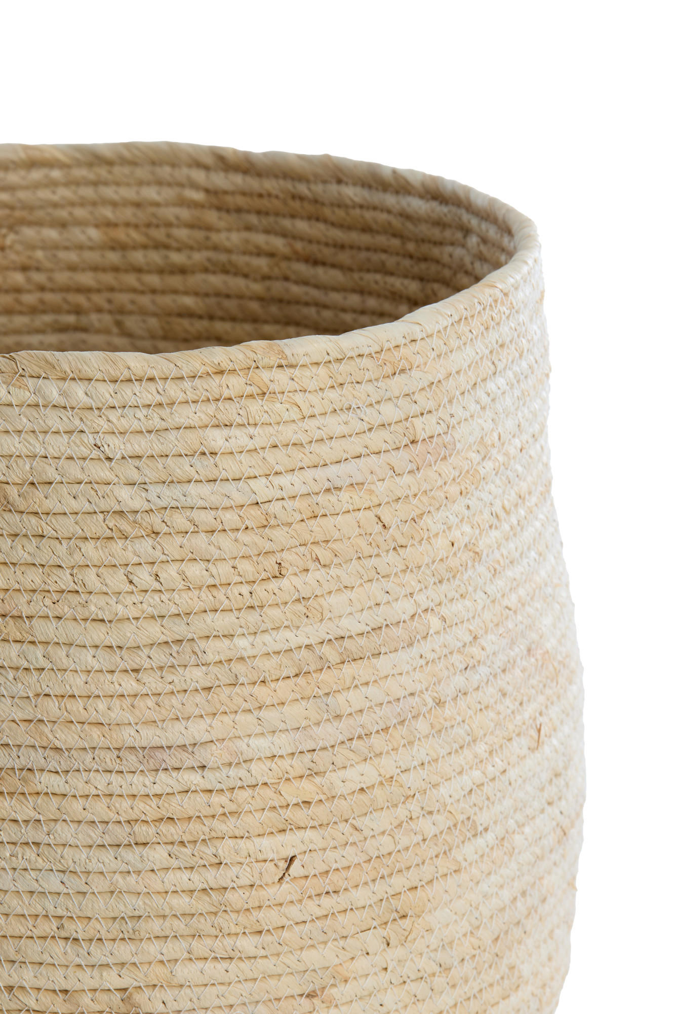 KORB Kenmare Braun Ø34/36 cm 3er-Set - Creme, Naturmaterialien (34/36/34cm) - Light & Living