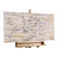 ACRYLBILD HANDGEMALT 100/50 cm - Beige, Holz/Textil (1.44/50cm) - KUNSTLOFT