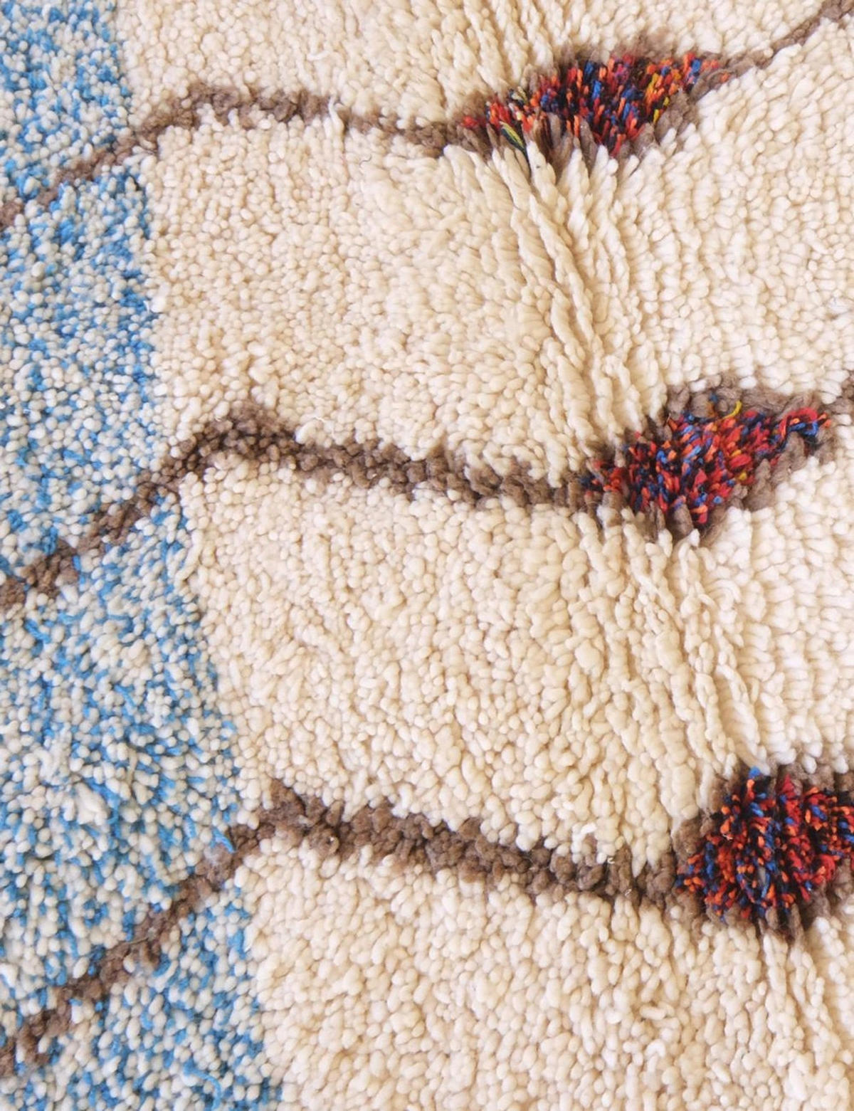 BERBERTEPPICH aus reiner Wolle 106x 147 cm - Multicolor, Naturmaterialien (106/147cm) - AFK Living