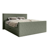 BOXSPRINGBETT VELIPOJA EASY CLEAN 140x200 cm, Olive - Olivgrün, Textil (140/200cm) - Fedve