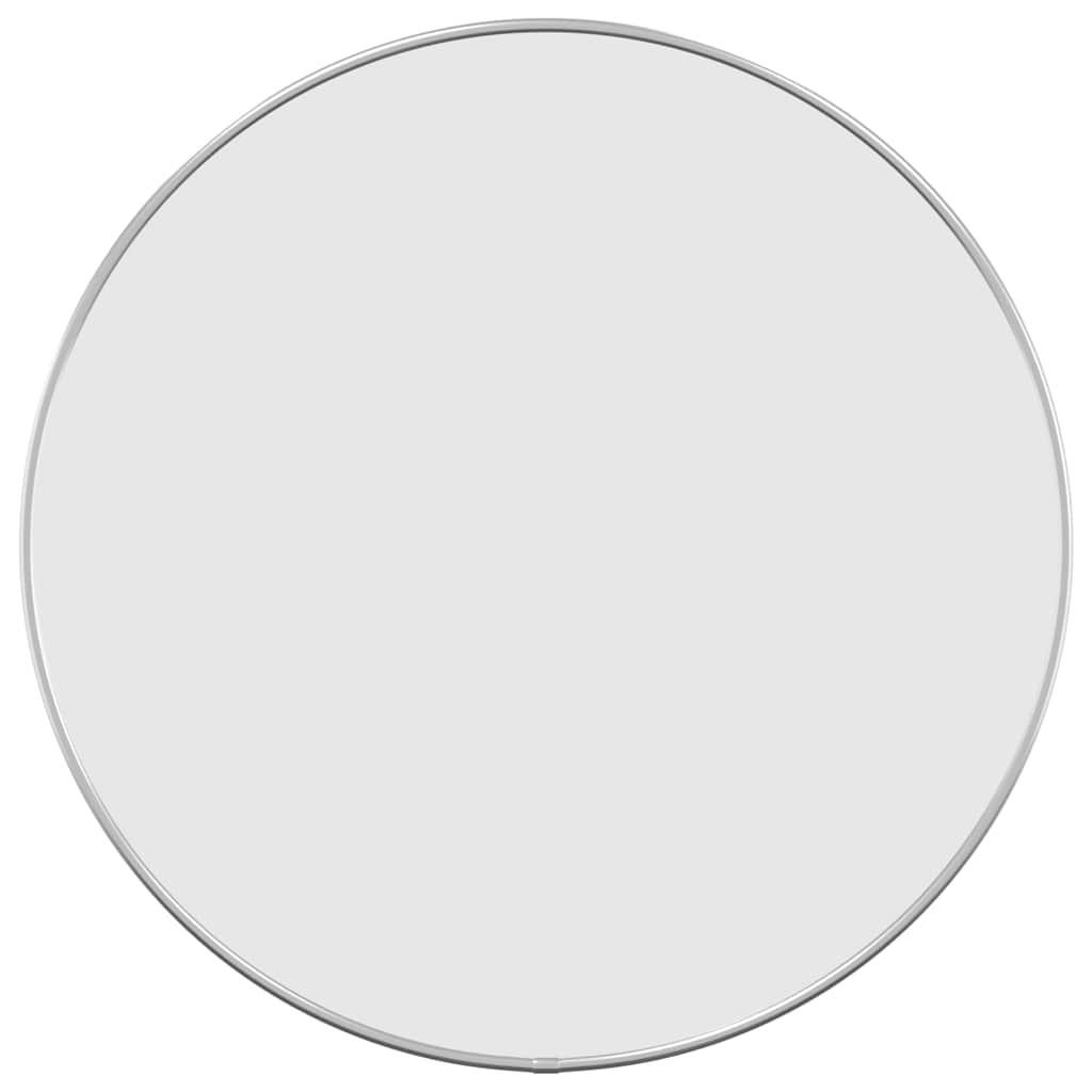WANDSPIEGEL Silbern Ø 50 cm Rund - Silberfarben, Glas (50/50/1cm) - furnicato