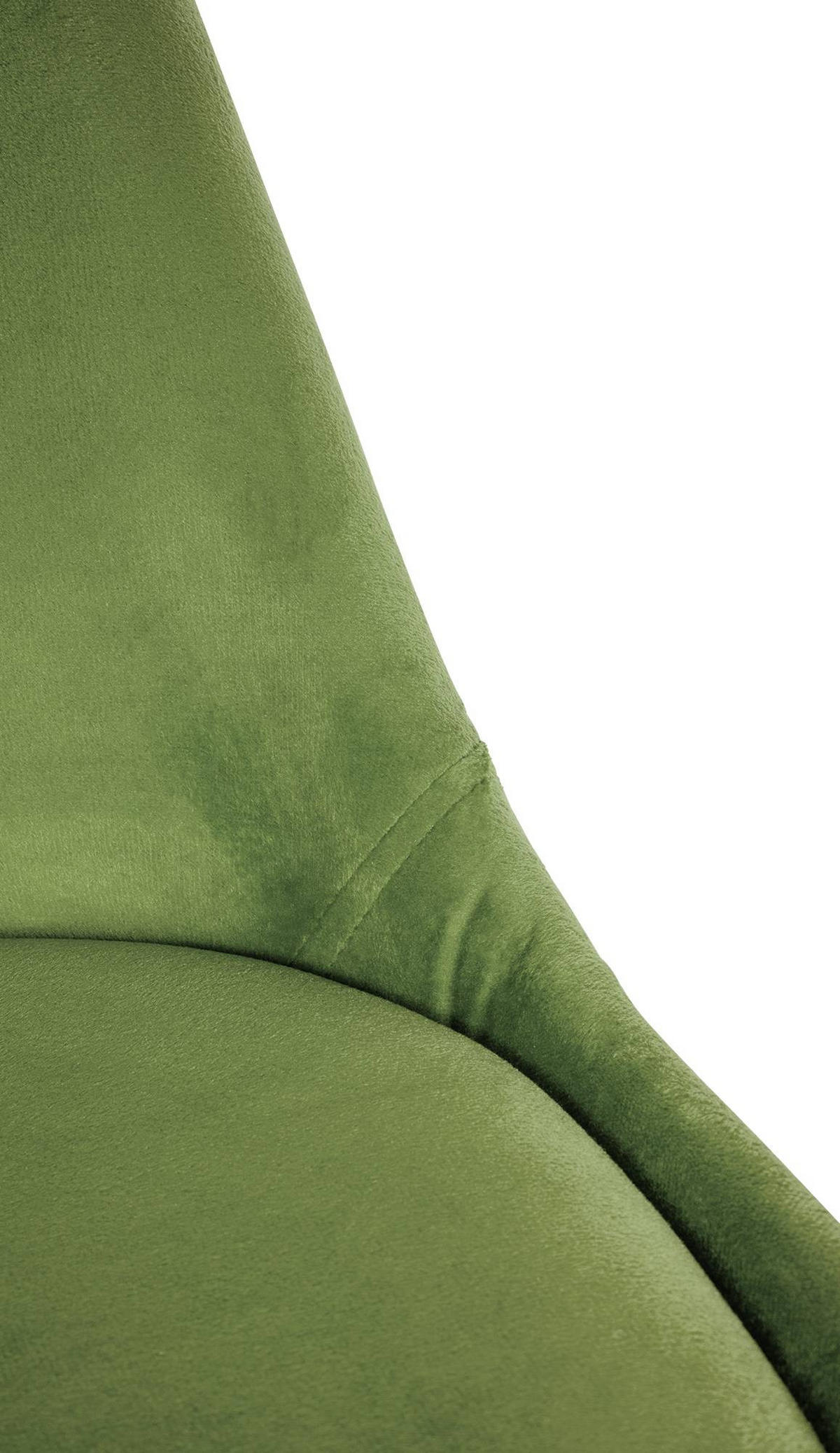 STUHL Samt hellgrün - Naturfarben/Hellgrün, Holz/Textil (48/81/54cm) - CLP