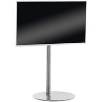 TV RACK Metall Edelstahl - Edelstahlfarben, Metall (64/100/53cm) - CLP