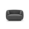SESSEL Miley aus Samt grau - Grau, Textil (90/70/103cm) - Micadoni