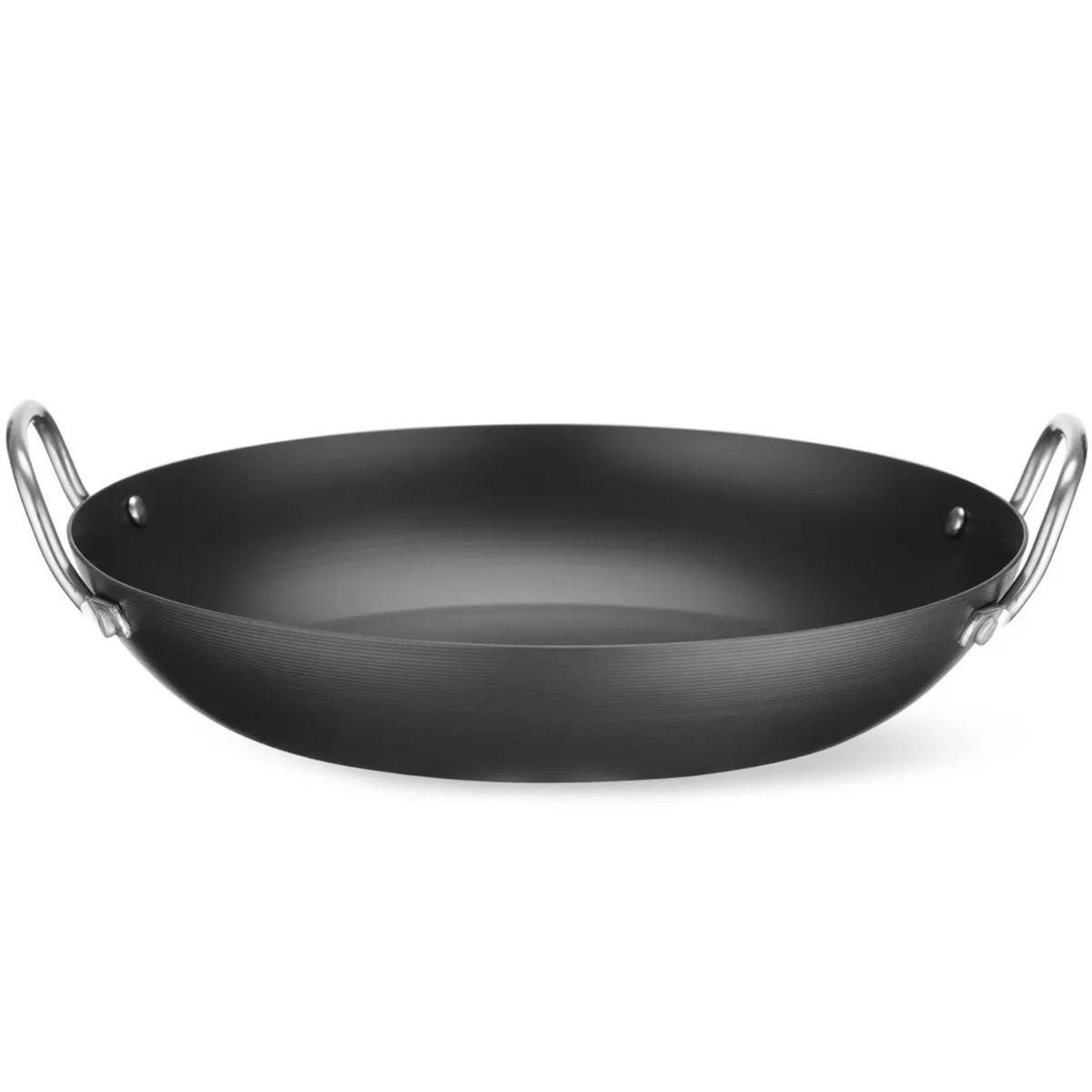 UNIVERSAL-SERVIERPFANNE aus Kohlenstoffstahl, Durchmesser 243 mm - Schwarz, Metall (28/24.3/7.8cm) - Hendi
